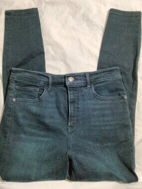 Express Denim Perfect Skinny Jeans Women’s 8R(28x27) High Rise Dark Wash RN55285